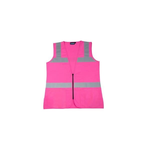 Erb Safety Aware Wear S721 Non-ANSI Female Vest, 61910, Pink, M 61910 - main